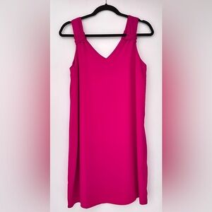 NWT Adrienne Vittadini Fuchsia Sleeveless Mini Dress Magenta Dress Size Small